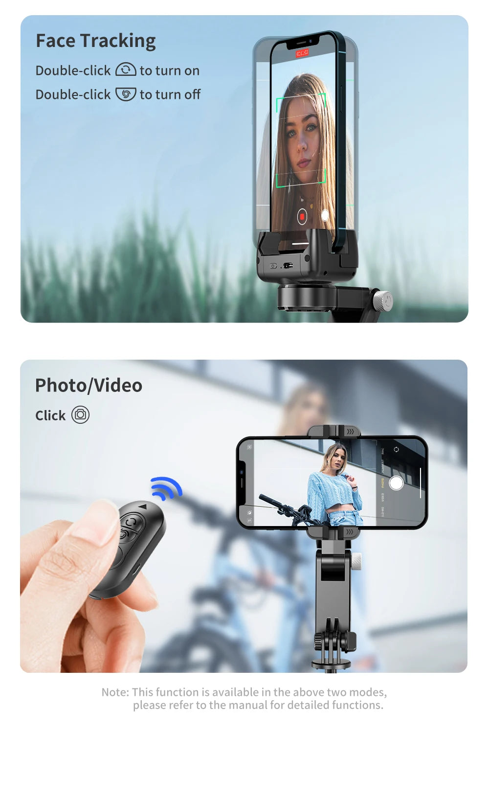 KEELEAD 360° Gimbal Selfie Stick